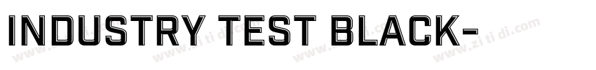 Industry Test Black字体转换